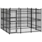 Outdoor Dog Kennel Steel 8,29 m²