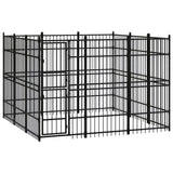 Outdoor Dog Kennel Steel 8.29 m²