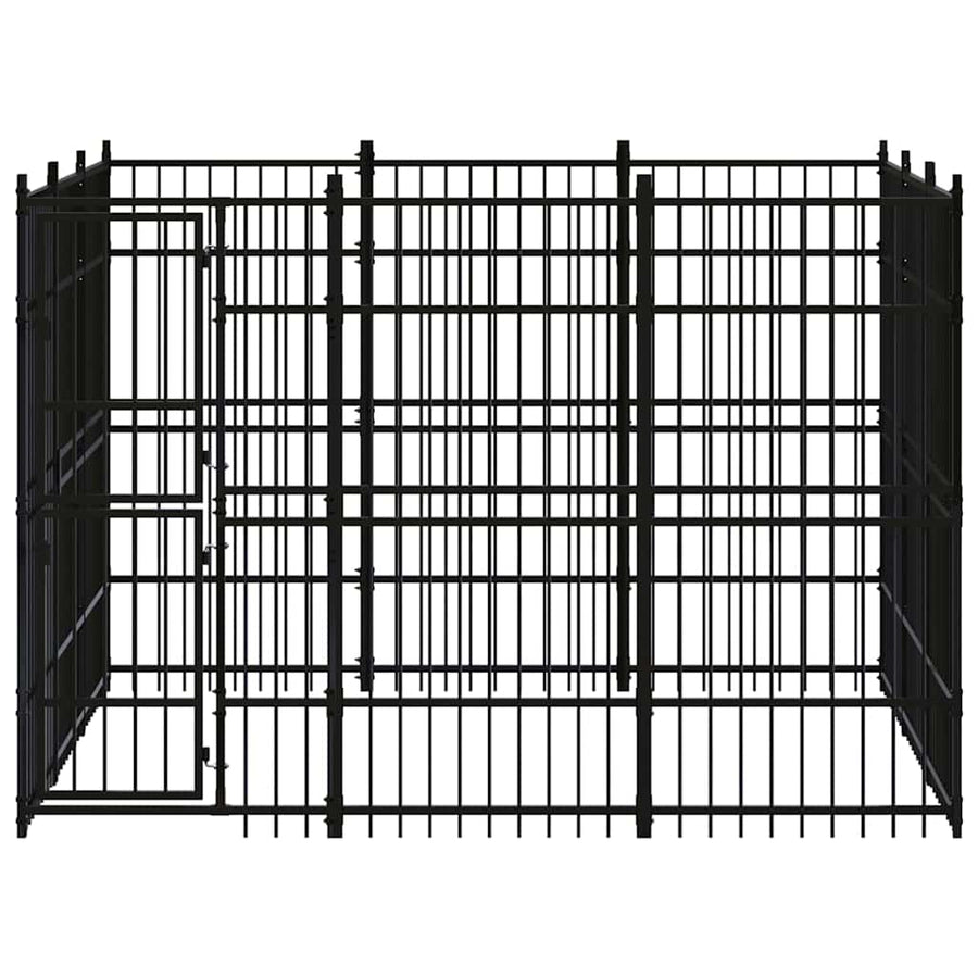 Outdoor Dog Kennel Steel 8,29 m²