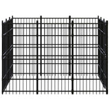 Outdoor Dog Kennel Steel 8.29 m?