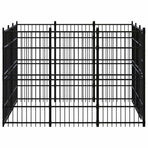 Outdoor Dog Kennel Steel 8,29 m²