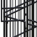 Outdoor Dog Kennel Steel 16.59 m² - 45-Degree Angle
