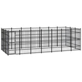 Outdoor Dog Kennel Steel 19.35 m²