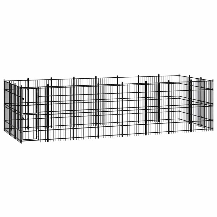 Outdoor Dog Kennel Steel 22,12 m²