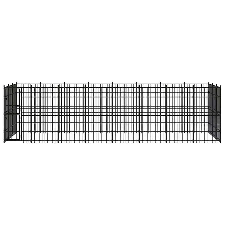 Outdoor Dog Kennel Steel 22,12 m²