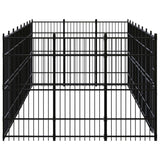 Outdoor Dog Kennel Steel 22.12 m?