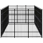 Outdoor Dog Kennel Steel 22,12 m²