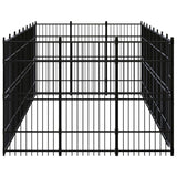 Outdoor Dog Kennel Steel 22.12 m² - Side View
