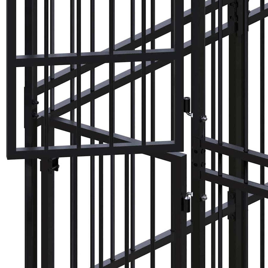 Outdoor Dog Kennel Steel 22,12 m²