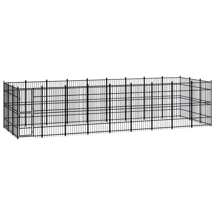 Outdoor Dog Kennel Steel 24,88 m²