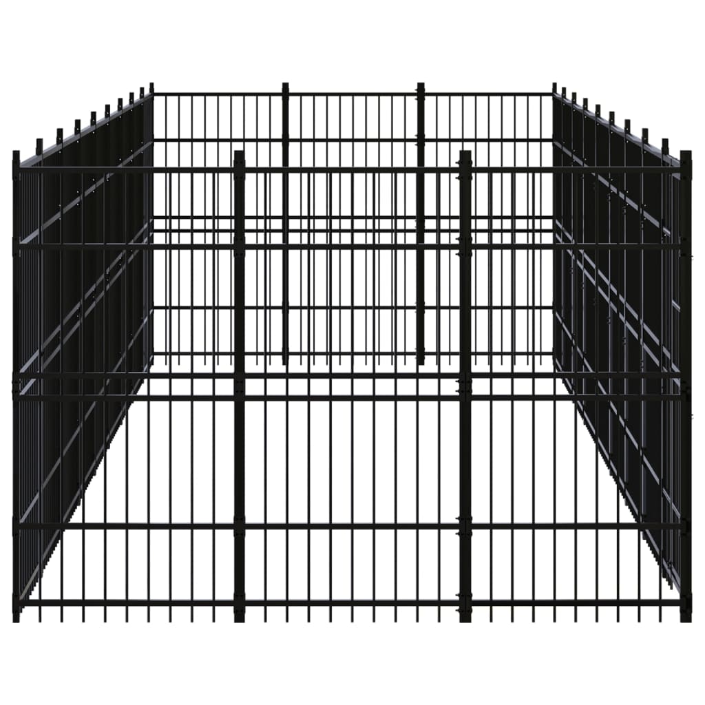 Outdoor Dog Kennel Steel 24.88 m?