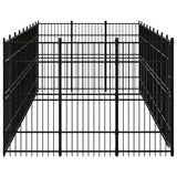 Outdoor Dog Kennel Steel 24.88 m?