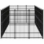 Outdoor Dog Kennel Steel 24,88 m²