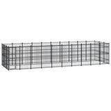 Outdoor Dog Kennel Steel 27.65 m?