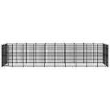 Outdoor Dog Kennel Steel 27.65 m?