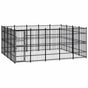 Outdoor Dog Kennel Steel 18,43 m²
