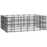 Outdoor Dog Kennel Steel 22.12 m?