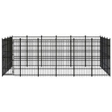 Outdoor Dog Kennel Steel 22.12 m?