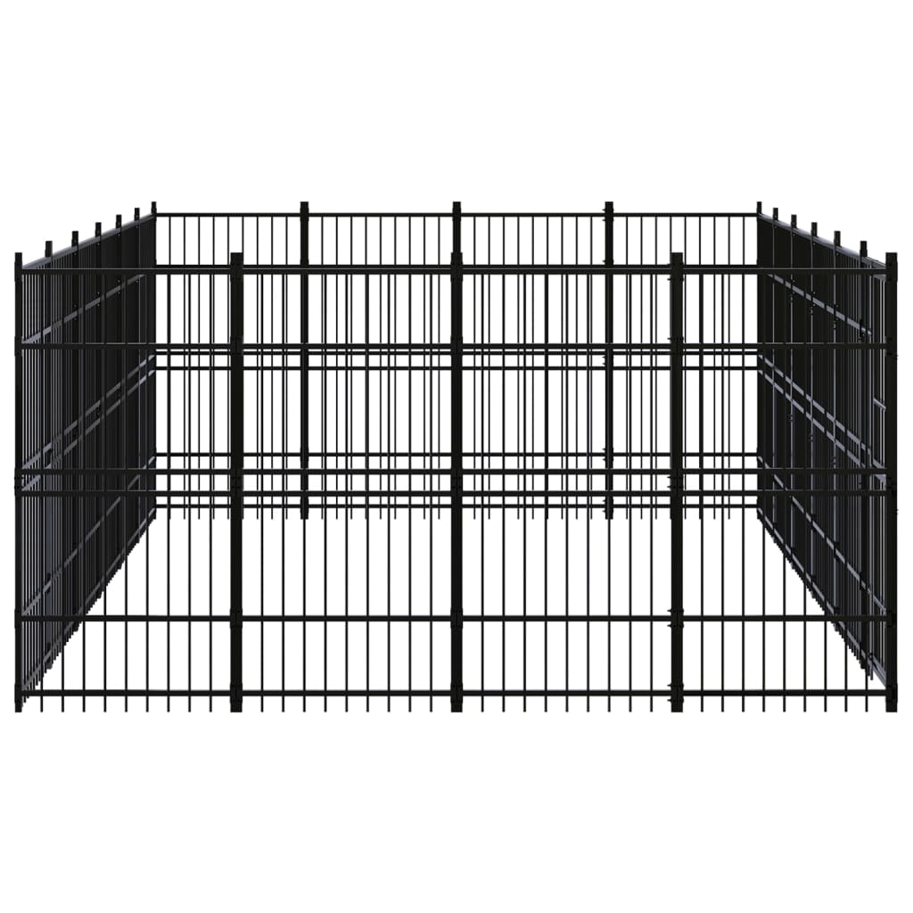 Outdoor Dog Kennel Steel 22.12 m?