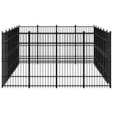 Outdoor Dog Kennel Steel 22.12 m?