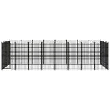 Outdoor Dog Kennel Steel 29.49 m?