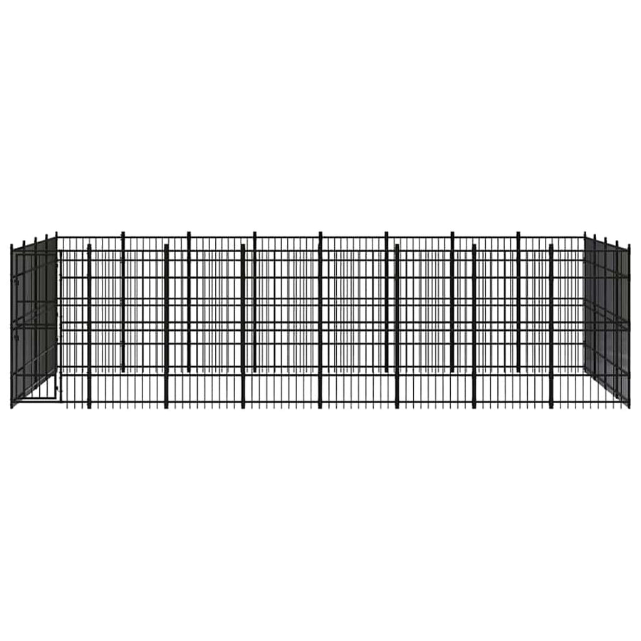 Outdoor Dog Kennel Steel 29,49 m²