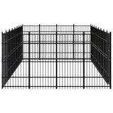 Outdoor Dog Kennel Steel 29.49 m?