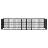 Outdoor Dog Kennel Steel 33.18 m?