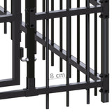 Outdoor Dog Kennel Steel 33.18 m?