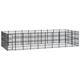 Outdoor Dog Kennel Steel 36.86 m?