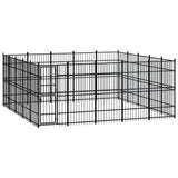 Outdoor Dog Kennel Steel 23.04 m?