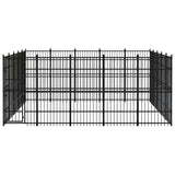 Outdoor Dog Kennel Steel 23.04 m?