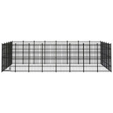 Outdoor Dog Kennel Steel 36.86 m?