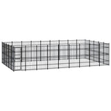 Outdoor Dog Kennel Steel 41.47 m?