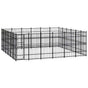 Outdoor Dog Kennel Steel 33,18 m²