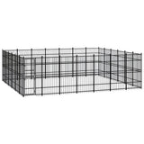 Outdoor Dog Kennel Steel 38.71 m?