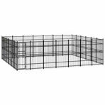 Outdoor Dog Kennel Steel 38,71 m²