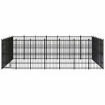 Outdoor Dog Kennel Steel 38,71 m²