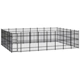 Outdoor Dog Kennel Steel 44.24 m?