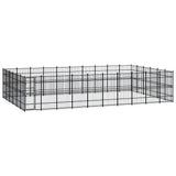 Outdoor Dog Kennel Steel 55.3 m?