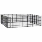 Outdoor Dog Kennel Steel 45,16 m²