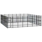 Outdoor Dog Kennel Steel 45.16 m²