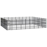 Outdoor Dog Kennel Steel 58.06 m?