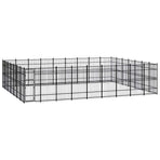 Outdoor Dog Kennel Steel 58,06 m²