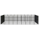 Outdoor Dog Kennel Steel 58.06 m?