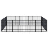 Outdoor Dog Kennel Steel 58.98 m?