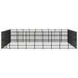 Outdoor Dog Kennel Steel 66.36 m?