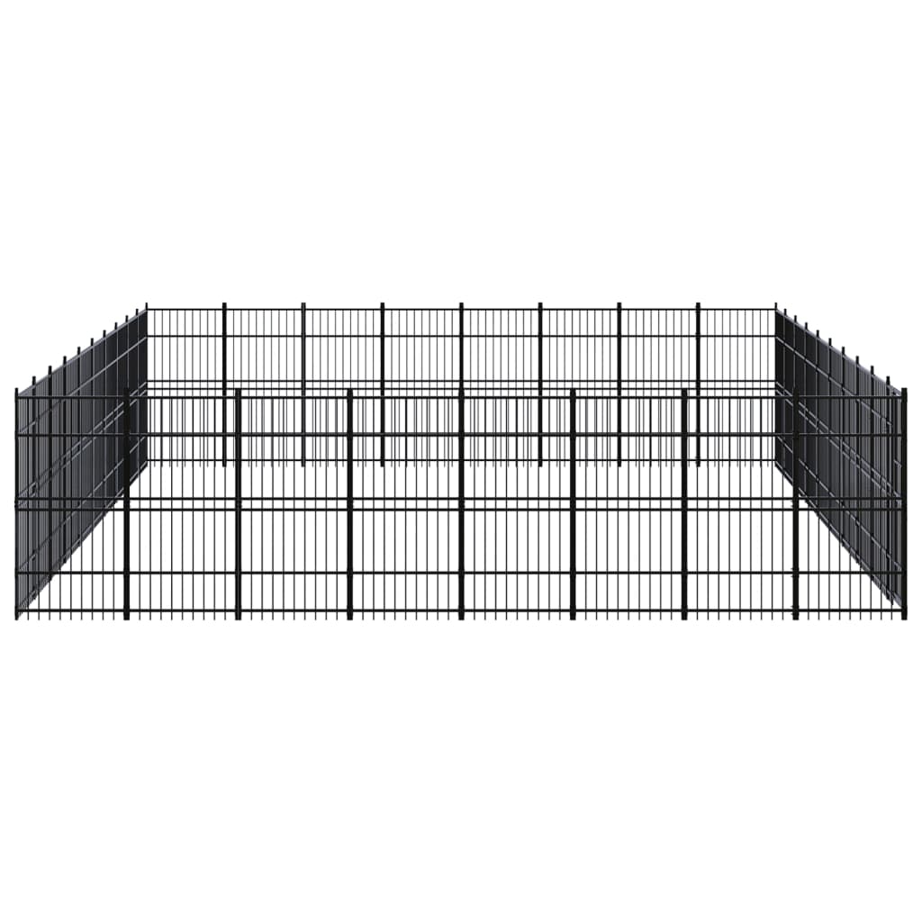 Outdoor Dog Kennel Steel 73.73 m?