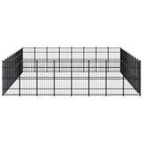 Outdoor Dog Kennel Steel 73.73 m?