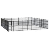 Outdoor Dog Kennel Steel 74.65 m?